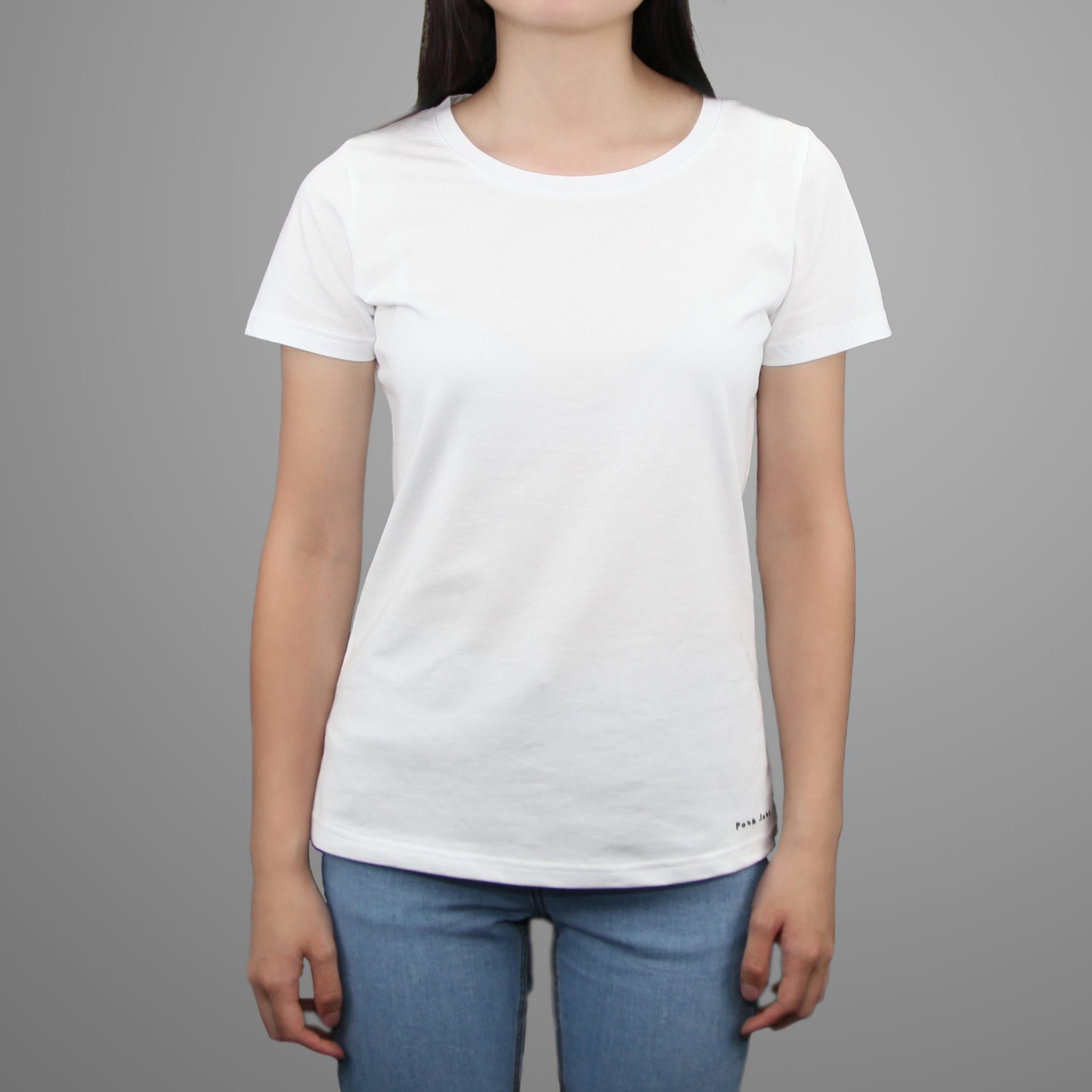 læder Afbrydelse Strømcelle Plain T-shirt Women (White) - Posh Josh